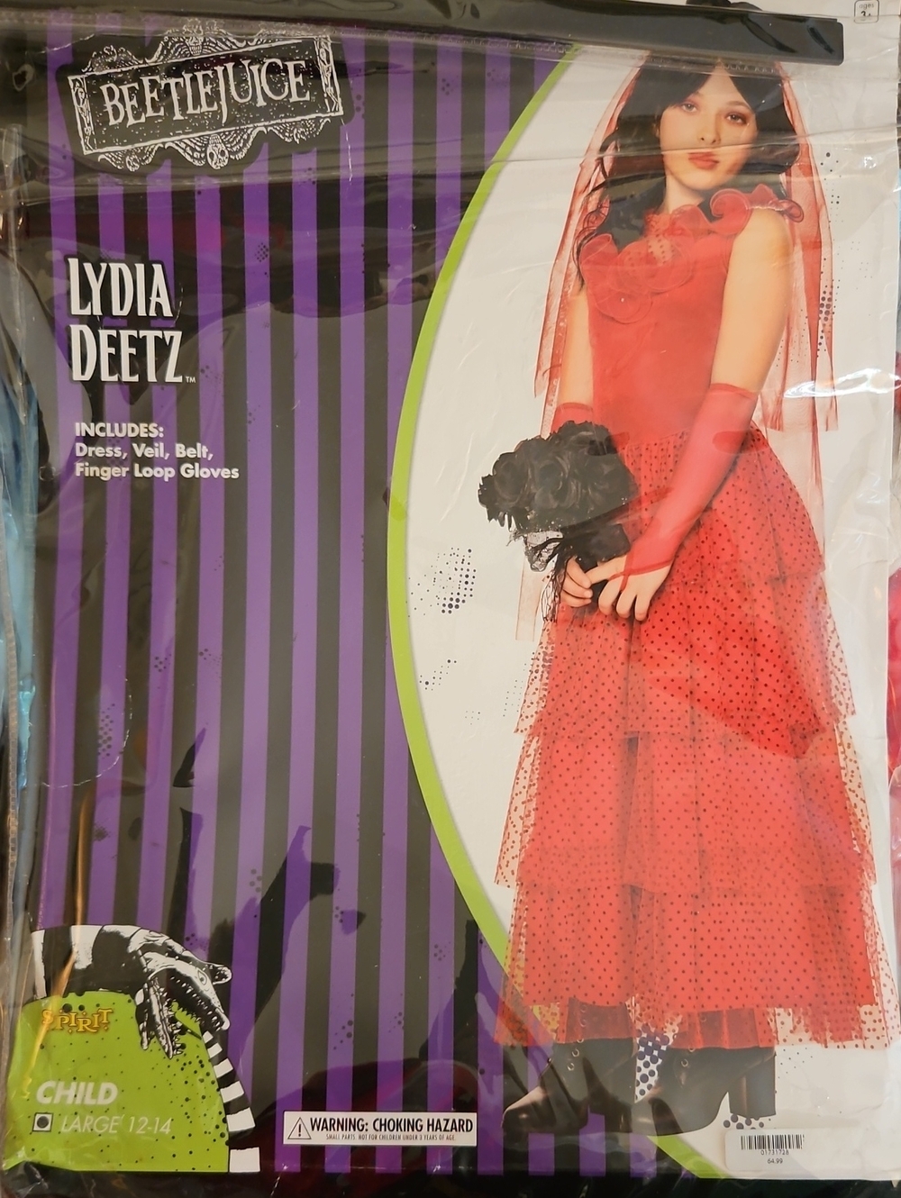 Beetlejuice Lydia Deetz Red Tulle Costume Dress
